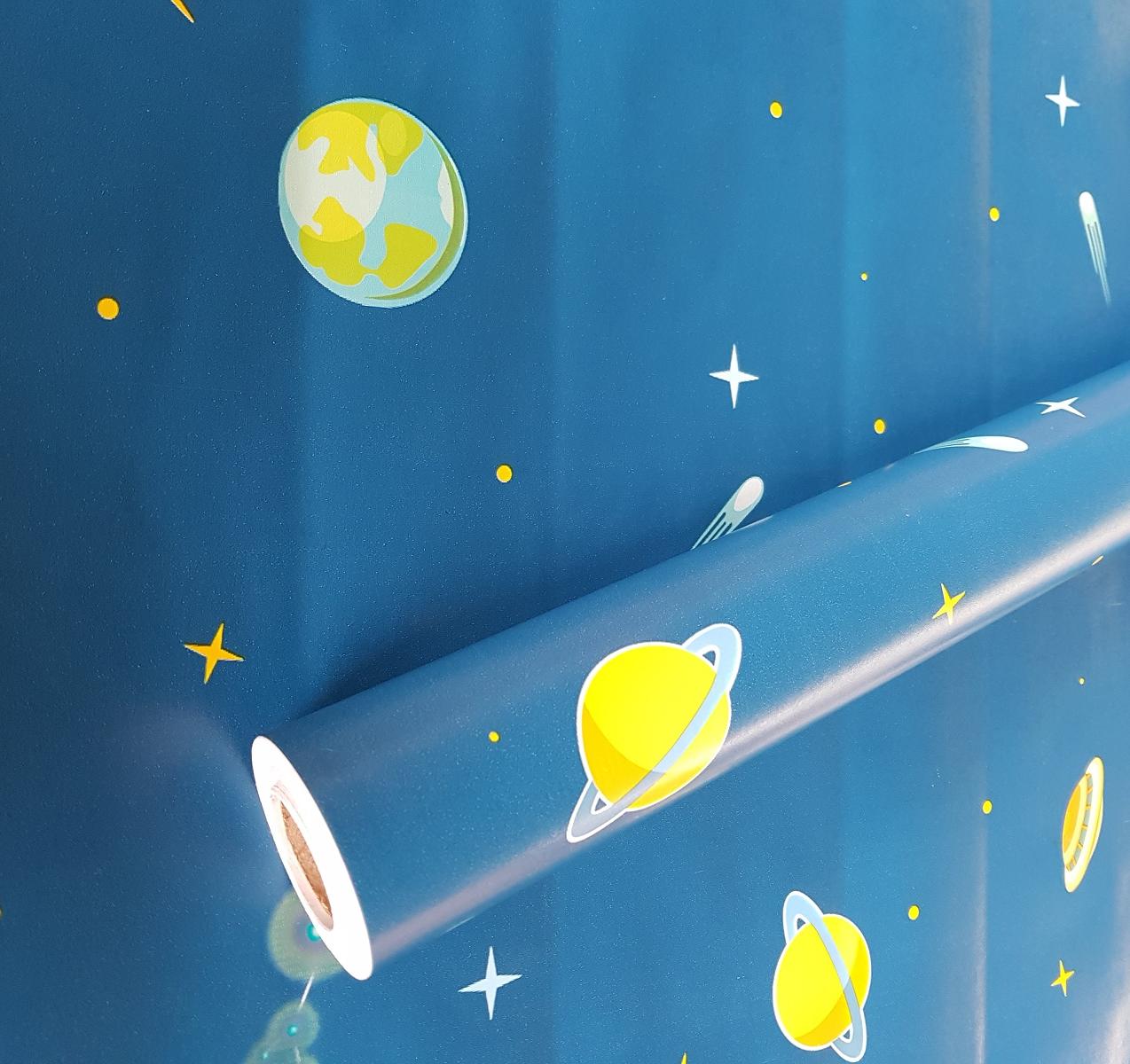 Weltraum Kinderzimmer Planeten Sterne