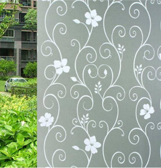 Milchglas einfarbig Blumen Muster