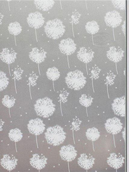 Milchglas einfarbig Pusteblume Muster